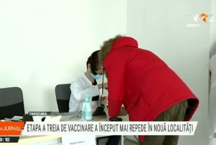 În nouă localități a început etapa a treia de vaccinare