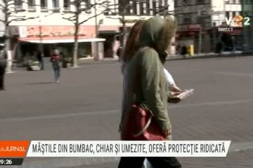 Studiu: Măștile chirurgicale din bumbac, umezite de respirație, mai sigure decât cele uscate