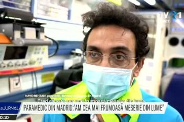 Aproape jumătate din personalul medical spaniol, afectat emoțional. Paramedic din Madrid: Am cea mai frumoasă meserie din lume