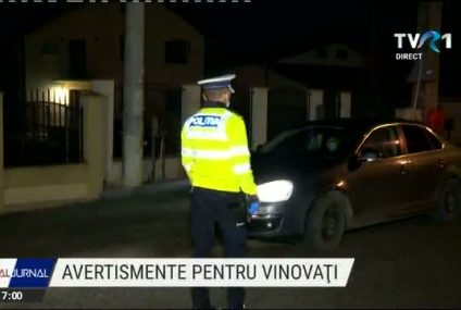 Razii ale Poliției privind respectarea restricției de circulație după ora 22.00. În prima seară au fost date doar avertismente