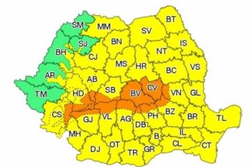 Ploi și intensificări ale vântului în București, până joi