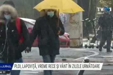 ANM: Informare meteo de vreme deosebit de rece, ploi şi vânt în întreaga ţară, începând de duminică seara