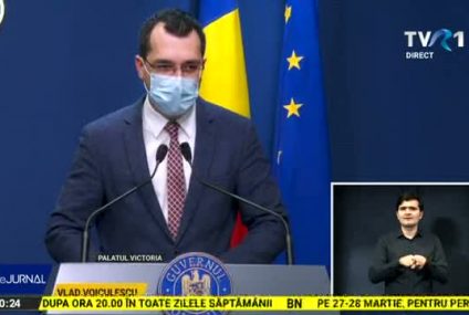 Voiculescu: Noul mod de calcul al incidenţei cazurilor noi de COVID – la 14 zile, începând cu a treia zi în urmă