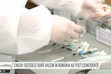 CNCAV: Cele cinci decese fost raportate în rândul unor persoane vaccinate au fost coincidențe. Au fost raportate opt reacţii severe și un caz de șoc anafilactic