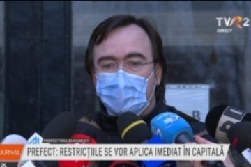 Prefectul Capitalei: Noile restricții vor intra in vigoare vineri seara. Mâine la prima oră convocăm Comitetul pentru Situații de Urgență