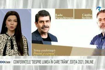 „Prostul și escrocul. Mecanisme ale deformării în lumea de azi”. Scriitorul Radu Paraschivescu, invitat la seria conferințelor „Despre lumea în care trăim”