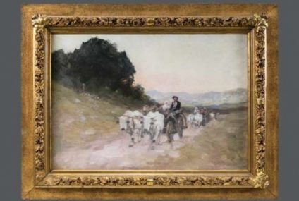 Licitaţie Alis: Lucrarea „Care cu boi” de Nicolae Grigorescu, adjudecată la 500.000 de lei