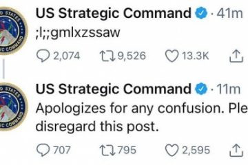 Un mesaj aparent criptat postat pe contul de Twitter al Comandamentului strategic american a creat confuzie în SUA