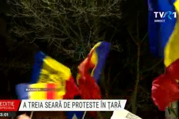 A treia seară de proteste în țară | La Constanța, un bărbat care își pierduse tatăl din cauza Covid le-a strigat de la geam protestatarilor să le fie rușine pentru ceea ce fac