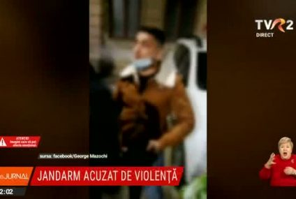Jandarm din Brăila, acuzat de violență în timpul protestelor de aseară. Un tânăr de 16 ani a depus plângere împotriva lui
