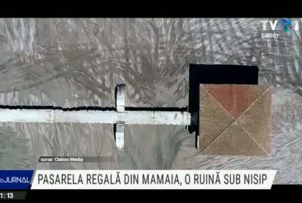 Pasarela regală din Mamaia, o ruină sub nisip