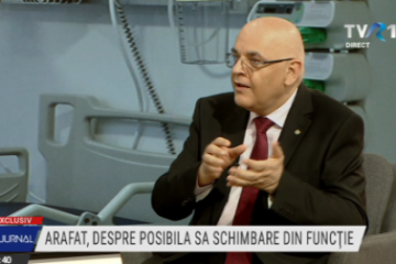 Șeful Departamentului pentru Situații de Urgență, Raed Arafat, la TVR: Libertatea de a schimba pe doctorul Arafat o are în totalitate decidentul