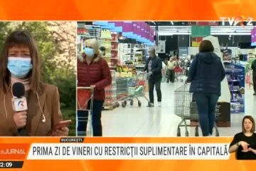 Prima zi lucrătoare cu restricții suplimentare în Capitală