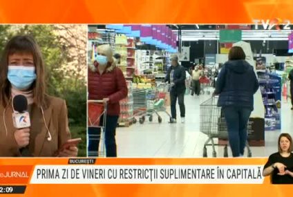 Prima zi lucrătoare cu restricții suplimentare în Capitală