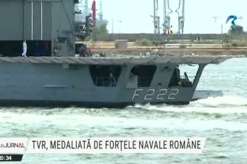Televiziunea Română, broadcaster oficial al evenimentelor Ministerului Apărării, a fost medaliată de Forțele Navale Române