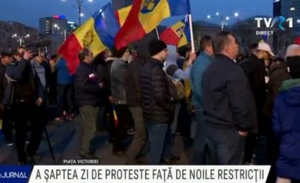 Jandarmeria anunţă că organizatorii protestului de sâmbătă din Capitală vor fi amendaţi pentru depăşirea numărului de participanţi