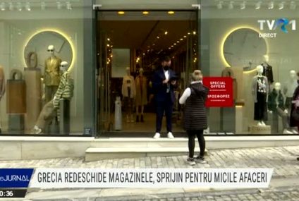 Grecia redeschide magazinele pentru a spijini micile afaceri