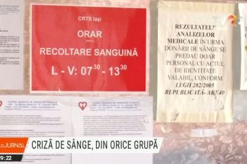 Iași: Criză de sânge în spitale. Se caută donatorii din orice grupă sanguină