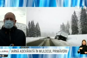 Ninge abundent în zona Rucăr-Bran și în Brașov. Circulaţie în condiţii de iarnă în zona de munte