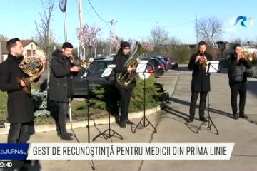 Arad: Gest de recunoștință pentru medicii din prima linie