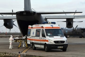 Un pacient cu arsuri a fost tranat în Germania cu o aeronavă militară. Doi pacienți vor fi aduși din străinătate la București