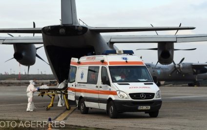 Un pacient cu arsuri a fost tranat în Germania cu o aeronavă militară. Doi pacienți vor fi aduși din străinătate la București