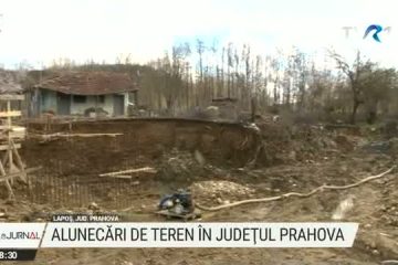 Alunecări de teren în mai multe localităţi din Prahova
