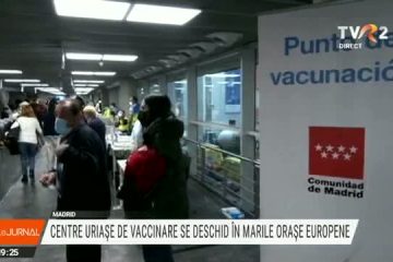 Centre uriașe de vaccinare se deschid în marile orașe europene