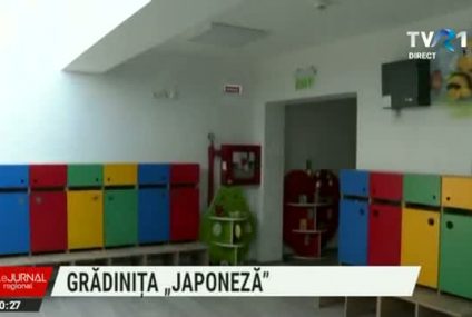 Grădiniță construită după model japonez, în orașul Beclean. Investiția a fost realizată din bani europeni