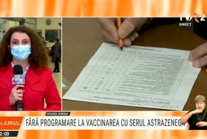 Vaccinarea cu Astra Zeneca se poate face fără programare de astăzi, dar oamenii nu par nerăbdători să se imunizeze cu acest ser