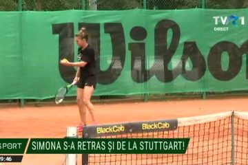 Simona Halep s-a retras și din turneul de la Stuttgart, din cauza problemelor de la umărul drept