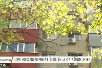 Copiii sub trei ani ar putea fi scoși de la plata întreținerii