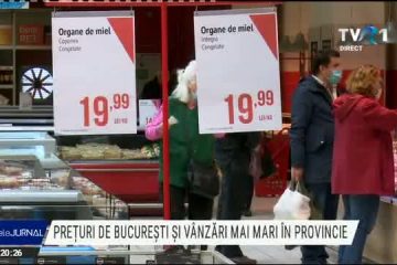 Studiu: Preţurile magazinelor din Capitală, mai mari cu 22 de procente față de provincie