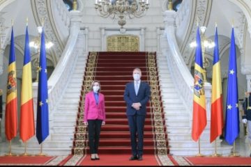 Întrevedere Klaus Iohannis – Maia Sandu la Palatul Cotroceni. Președintele României a transmis că țara noastră va continua să sprijine parcursul european al Republicii Moldova