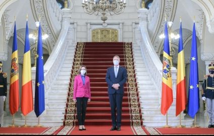 Întrevedere Klaus Iohannis – Maia Sandu la Palatul Cotroceni. Președintele României a transmis că țara noastră va continua să sprijine parcursul european al Republicii Moldova