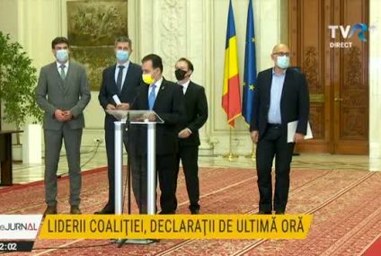 Liderii partidelor din coaliție au semnat un act adițional la acordul de guvernare. Florin Cîțu: Coaliția merge mai departe, de mâine vom avea un ministru al Sănătății