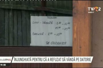 O vânzătoare dintr-o comună buzoiană a fost înjunghiată pentru că a refuzat să vândă alcool pe datorie