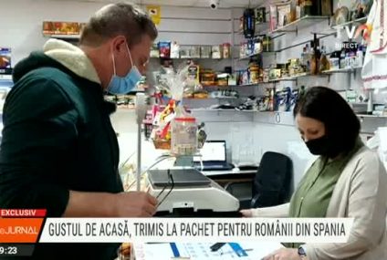 „Sărut mâna, mamă! Sărut mâna pentru tot!”. Românii din Spania primesc pachete cu gusturi de acasă pentru masa de Paști. Coletele sunt colectate în această perioadă și în magazine cu specific românesc