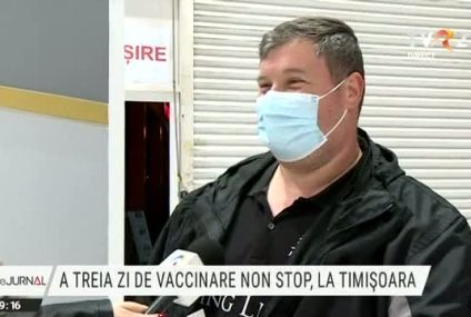 „Sunt aproape șocată emoțional de bucurie, este un sentiment de siguranță, mă pot duce să-mi vizitez familia”.  Români din Austria și Germania au venit la Maratonul vaccinării din Timișoara