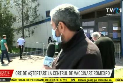 Aglomerație la centrul de vaccinare de la Romexpo