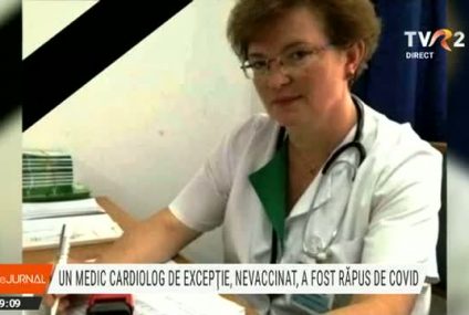 Șefa secției de Cardiologie 1 de la Spitalul Județean din Sibiu a murit răpusă de coronavirus. Medicul nu se vaccinase