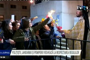 Polițiști, jandarmi, pompieri, veghează la respectarea regulilor în Noaptea Învierii