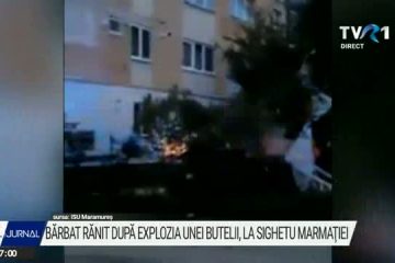 Bărbat rănit după explozia unei butelii într-un bloc din Sighetu Marmației. Blocul era racordat la gaze. Structura de rezistență a imobilului este evaluată de specialiști