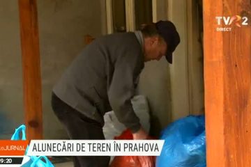 Prahova: Alunecări de teren în localitatea Livadea. Mai mulți oameni au fost evacuați