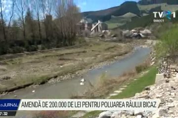 Compania răspunzătoare de poluarea masivă cu amoniac a râului Bicaz a fost amendată cu 200.000 de lei