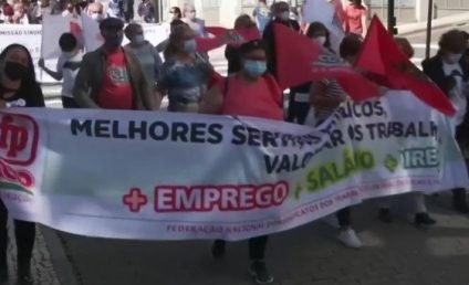 Mii de manifestanţi au protestat la Porto față de summitul social al UE, pe care îl consideră lipsit de acţiuni concrete