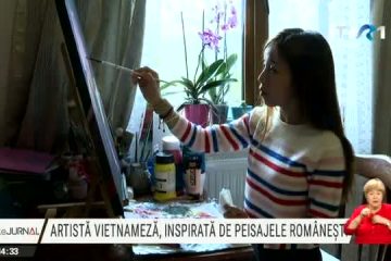 Artistă vietnameză, inspirată de peisajele din România