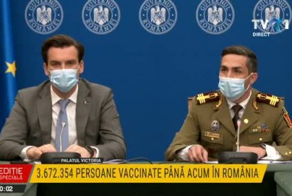 Gheorghita: Persoanele peste 60 de ani se pot prezenta în centrele de vaccinare, fără programare, pe tot parcursul programului de lucru, restul persoanelor se vor prezenta după ora 14.00