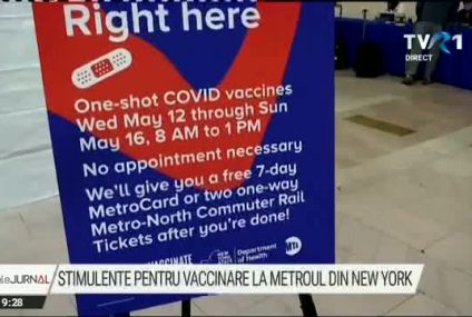 SUA: Stimulente pentru vaccinare la metroul din New York