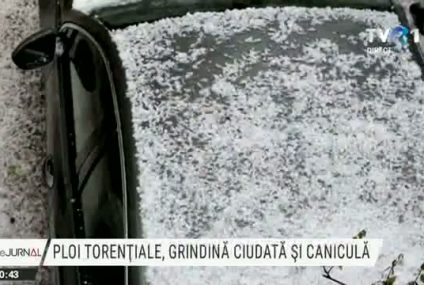 Ploi torențiale, grindină și caniculă în Europa